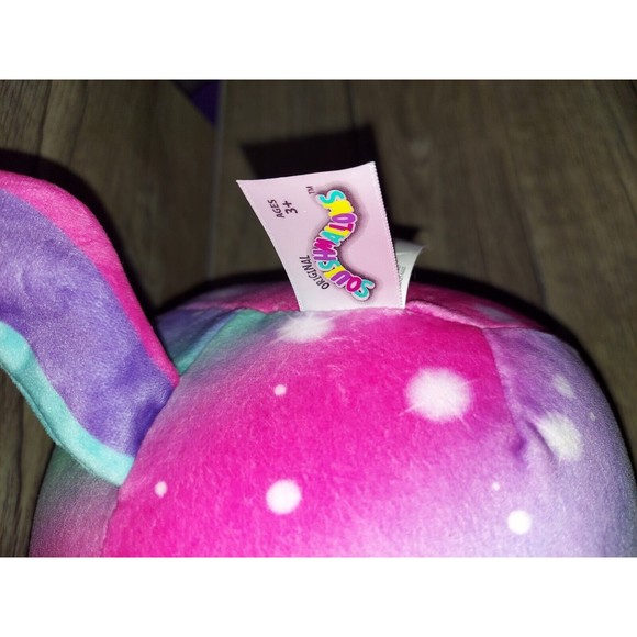 Squishmallow Kimia The Unicorn 8" Plush Pink Purple Blue 2021 Kellytoy - Picture 2 of 2